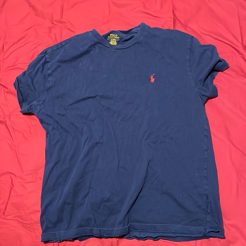 Navy blue polo T-shirt